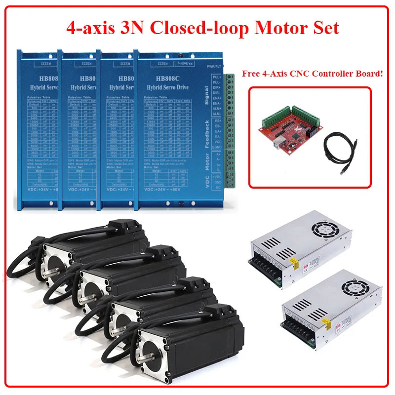 Motor paso a paso de lazo cerr - Nema 23 Closed Loop Stepper Motor Driver Kit reseña y precio
