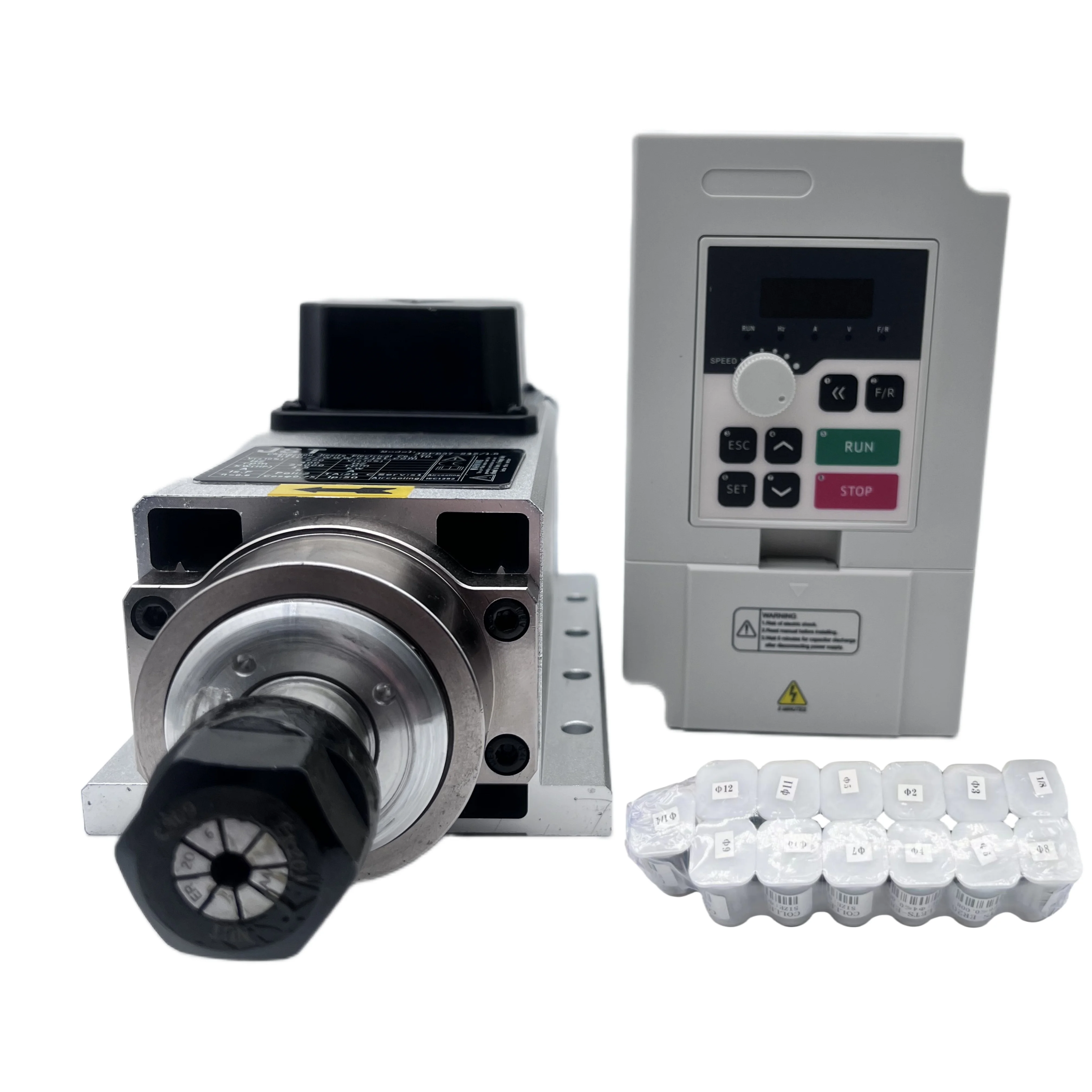 Kit de Motor de Husillo CNC de - Air Cooled 1.5Kw Spindle Motor Inverter 110V reseña y precio