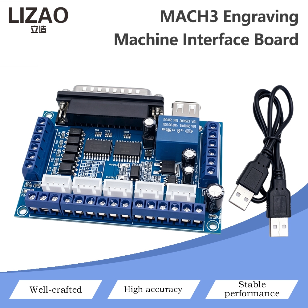 Tarjeta de Control de Interfaz - 5 Axis Cnc Breakout Board Interface Mach3 reseña y precio